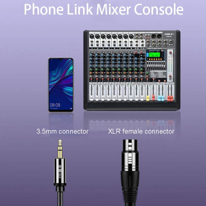 JINGHUA 3.5mm Male To XLR Female Microphone Cable Computer Mixer Audio Cable, Length: 10m by JINGHUA