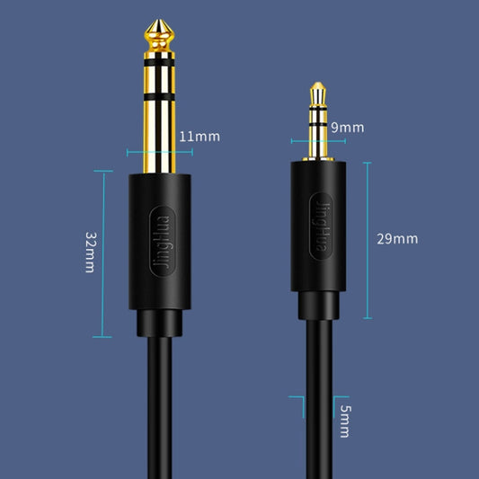 JINGHUA 3.5mm To 6.5mm Audio Cable Amplifier Guitar 6.35mm Cable, Length: 1.5m by JINGHUA
