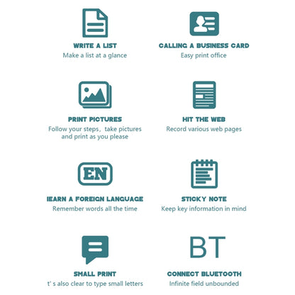 M5 Mini Cartoon Portable Bluetooth Printer Photo Thermal Printer(Blue) by Huawei