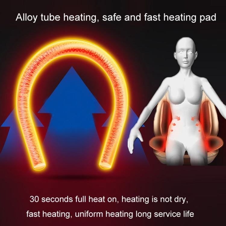 12V Car Winter Electric Heating Short Plush Seat Cushion, Color: Brown by buy2fix