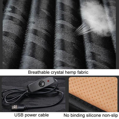 5V Car USB Interface Electric Heating Seat Cushion, Color: Black by buy2fix