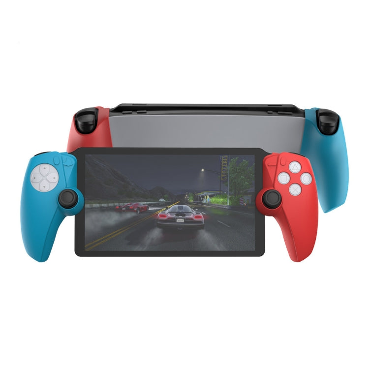 For PS5 PlayStation Portal Game Console DOBE Split Silicone Protective Case(Red and Blue) - Cases by DOBE | Online Shopping UK | buy2fix