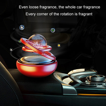 Interstellar Vast Solar Rotating Car Aromatherapy Ornaments, Color: Gold by buy2fix