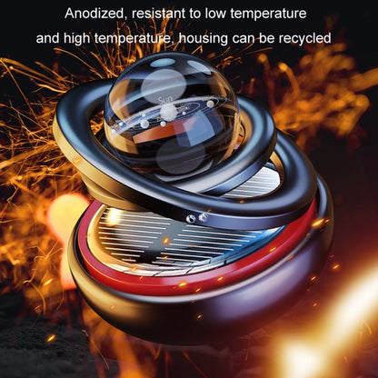 Interstellar Vast Solar Rotating Car Aromatherapy Ornaments, Color: Gold by buy2fix