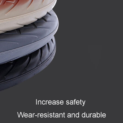 For 36cm-40cm Diameter Steering Wheel Car Silicone Protective Cover Wear Resistant Non-Slip Tire Pattern Driving Grip Sleeve(Black) by buy2fix