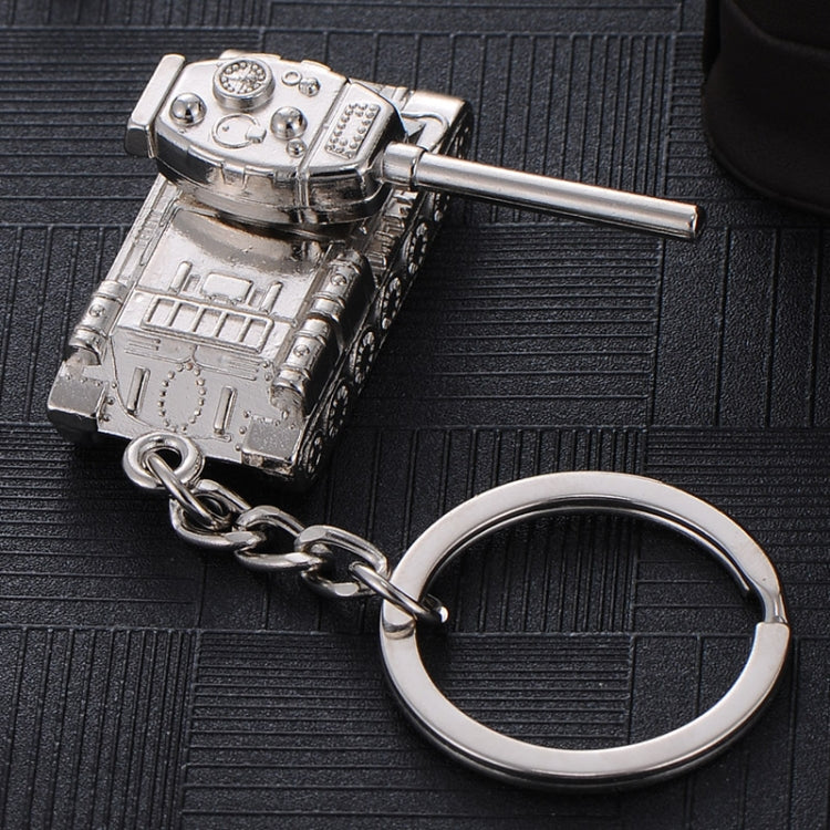 Men Car Pendant Personalized Tank World Model Keychain(Tank Silver) by buy2fix