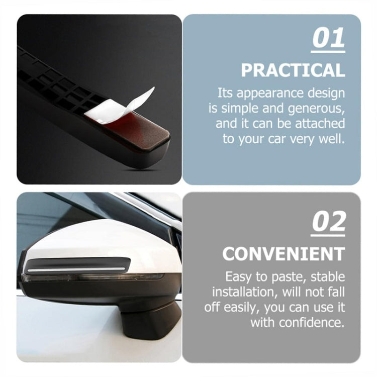 4pcs/set Car Rearview Mirror Body ABS Anti-collision Strip(Mysterious Black) by buy2fix