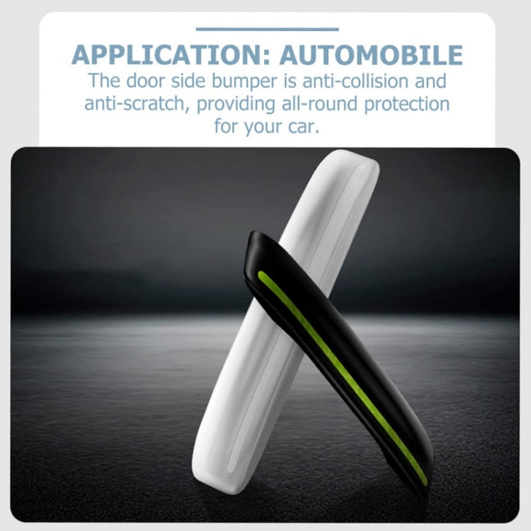 4pcs/set Car Rearview Mirror Body ABS Anti-collision Strip(Mysterious Black) by buy2fix