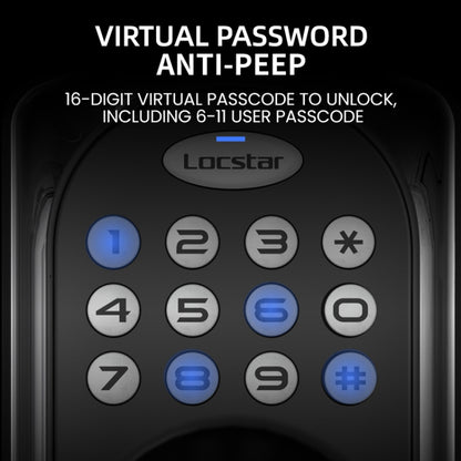 C88 Bluetooth Remote Tuya Automatic Smart Electronic Password Door Lock(Black) by buy2fix