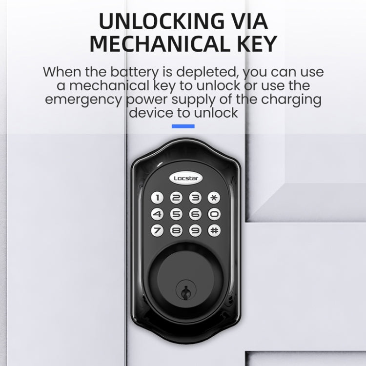 C88 Bluetooth Remote Tuya Automatic Smart Electronic Password Door Lock(Black) by buy2fix