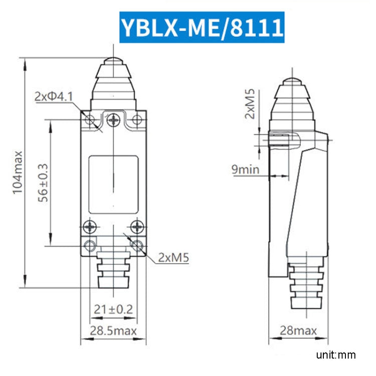 CHNT YBLX-ME8111 Limiter Travel Switches Micro Self-Resetting Stroke Switch - Switch by CHNT | Online Shopping UK | buy2fix