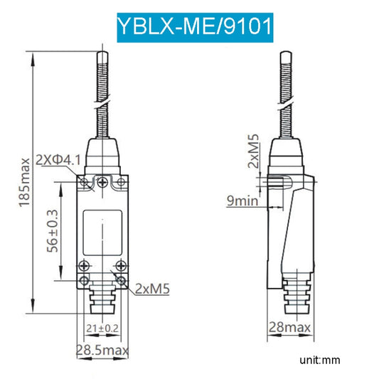 CHNT YBLX-ME9101 Limiter Travel Switches Micro Self-Resetting Stroke Switch by CHNT