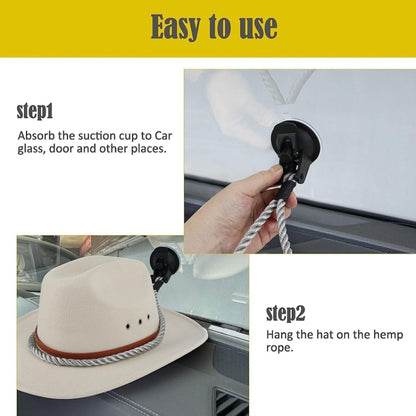 Car Cowboy Hat Rack Home Door Rear Hat Hook Holder, Color: Black by buy2fix