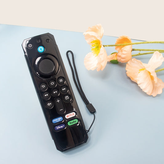 For Amazon Alexa Voice Remote 3rd Gen Anti-Fall And Protective Cover For TV Remote Control(Black) by buy2fix