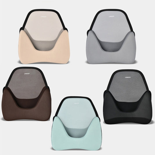 LINXICP 3 In 1 Car Seat Lumbar Cushion Summer Special Memory Foam Breathable Car Back Pad(Coffee) by LINXICP