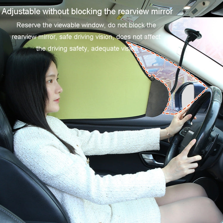 Car All Round Window Sunshade Adjustable Sunscreen Heat Insulation Sun Shade(Classic Black) by buy2fix