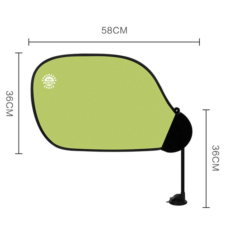 Car All Round Window Sunshade Adjustable Sunscreen Heat Insulation Sun Shade(Fresh Green) by buy2fix