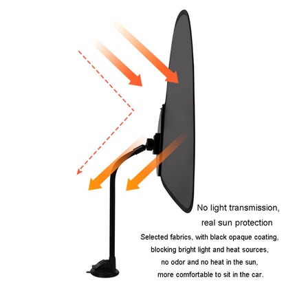 Car All Round Window Sunshade Adjustable Sunscreen Heat Insulation Sun Shade(Classic Black) by buy2fix