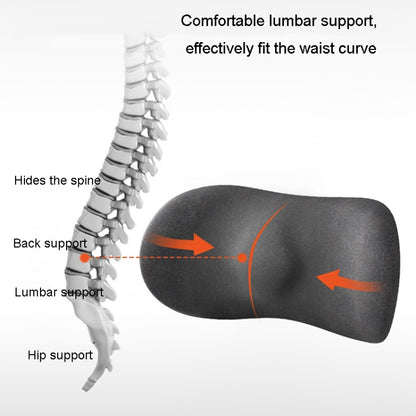 Car Cushion Driving Seat Cervical Support Backrest Pillow, Style: Waist Pad Gray by buy2fix