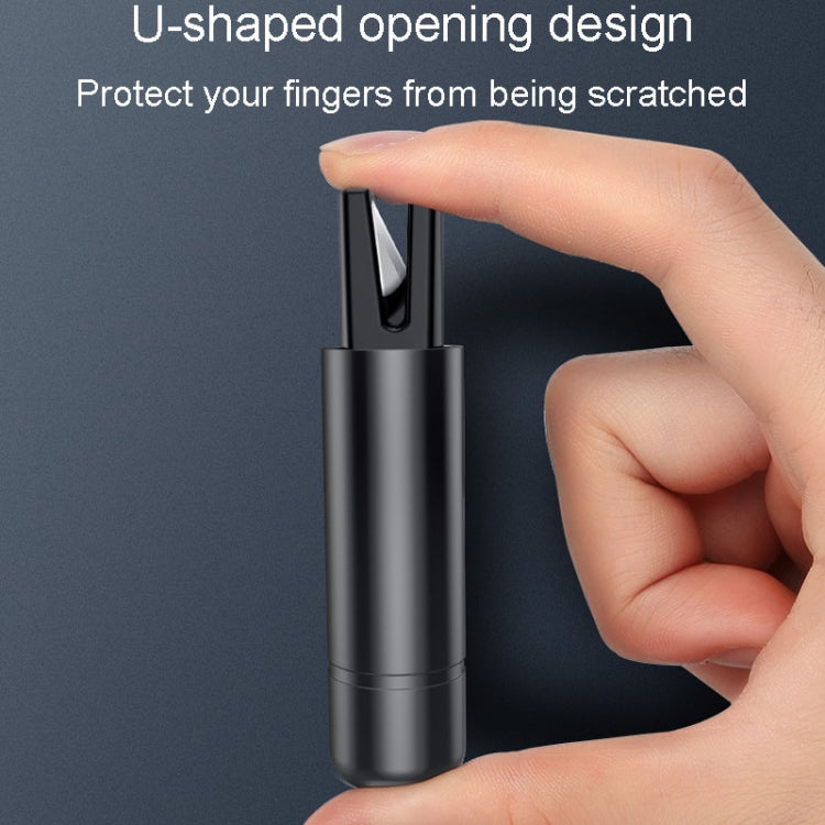 Car Emergency Life-Saving Safety Hammer Multifunctional Fast Window Breaker For Vehicle 2 In 1(Black) - Emergency Hammer by buy2fix | Online Shopping UK | buy2fix