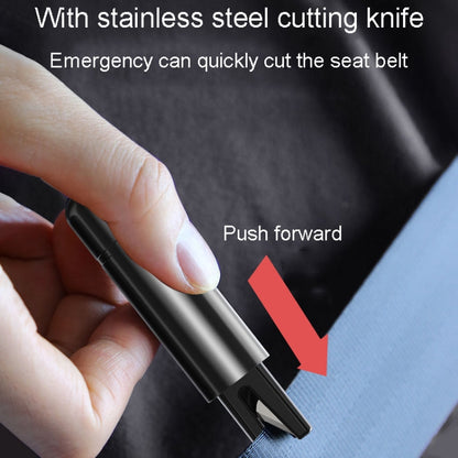 Car Emergency Life-Saving Safety Hammer Multifunctional Fast Window Breaker For Vehicle 2 In 1(Black) - Emergency Hammer by buy2fix | Online Shopping UK | buy2fix