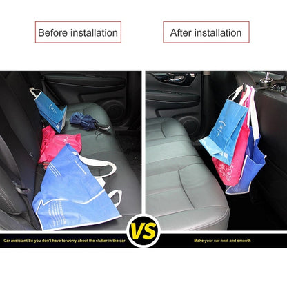 Car Back Seat Double Hook Phone Holder, Color: Silver by buy2fix
