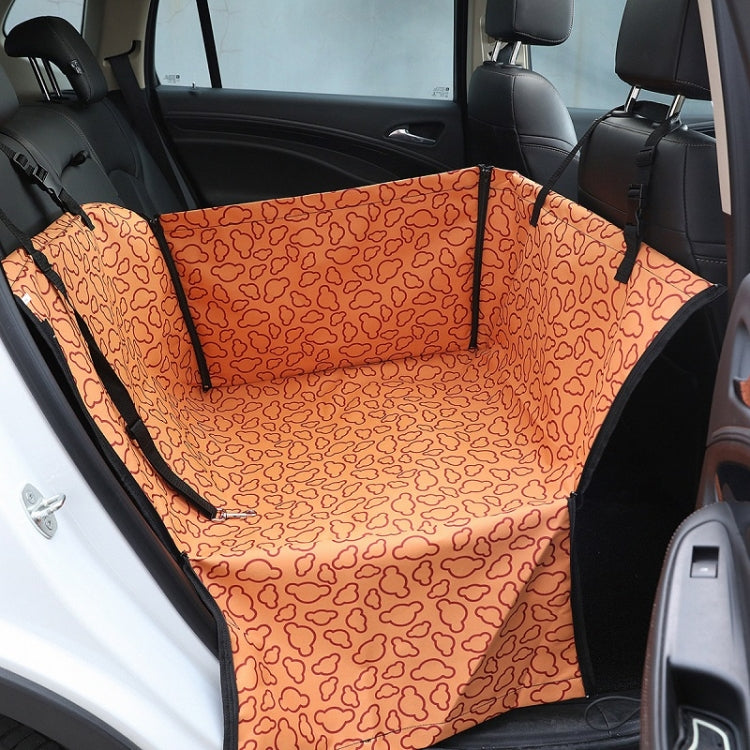 Car Single Seat Waterproof Pet Seat Protective Pad, Color: Orange Cloud by buy2fix