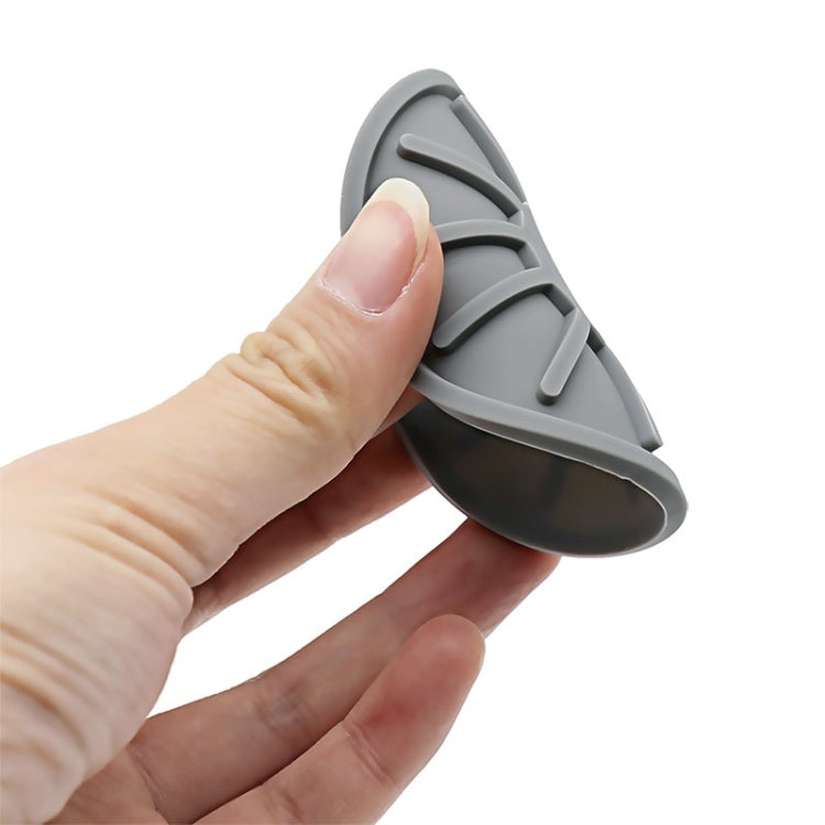 4pcs/set 6.8x0.3cm Car Anti-slip Silicone Water Coaster Storage Interior, Color: Black by buy2fix