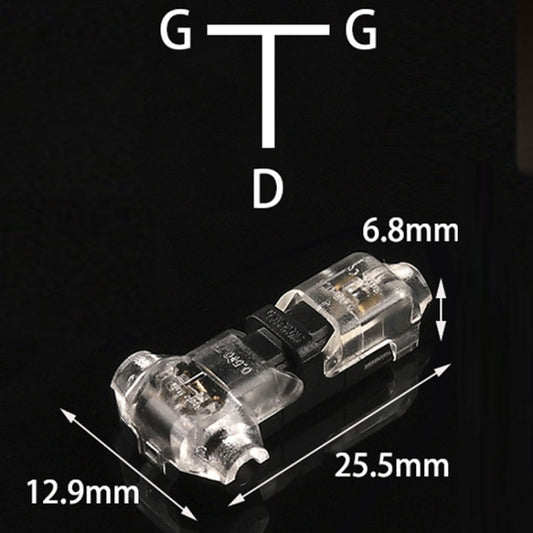 Straight Plug Quick Terminal Block No Strip Multifunctional Wire Connector, Model: T1-T by buy2fix