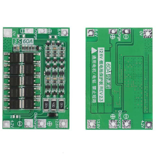 3S 11.1V 12.6V 60A 18650 Li-Ion Battery Charger Protection Board(Balanced) by buy2fix