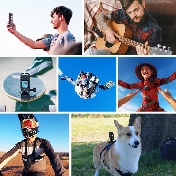 4K/30FPS 5G/2.4G HD Night Video Outdoor Waterproof Riding Record Thumb Camera, Spec: Standard White by buy2fix