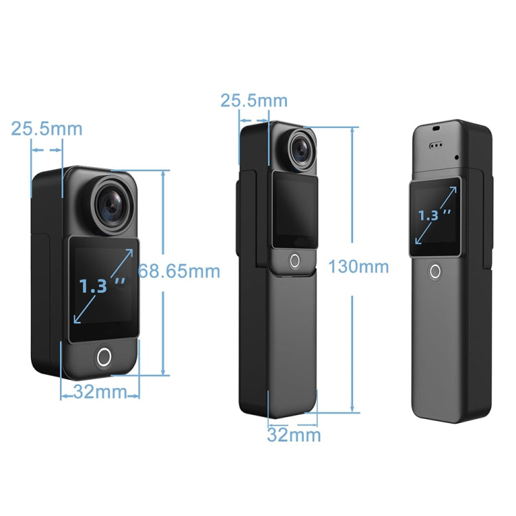 4K/30FPS 5G/2.4G HD Night Video Outdoor Waterproof Riding Record Thumb Camera, Spec: Standard White by buy2fix