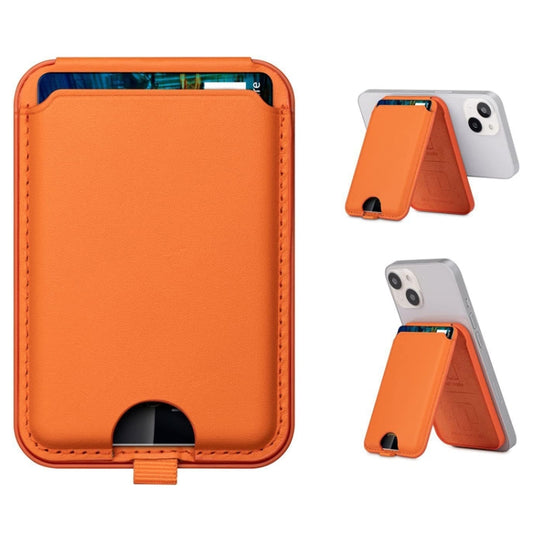 Portable Phone MagSafe Wallet Card Holder With Adjustable Stand(Black) by buy2fix