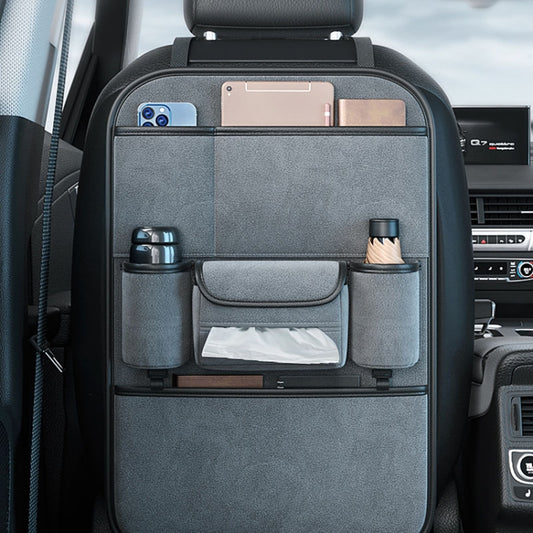 Multifunction Car Seat Back Storage Bag Seat Back Pocket Car Utility Storage Hanging Bag(Black) by buy2fix