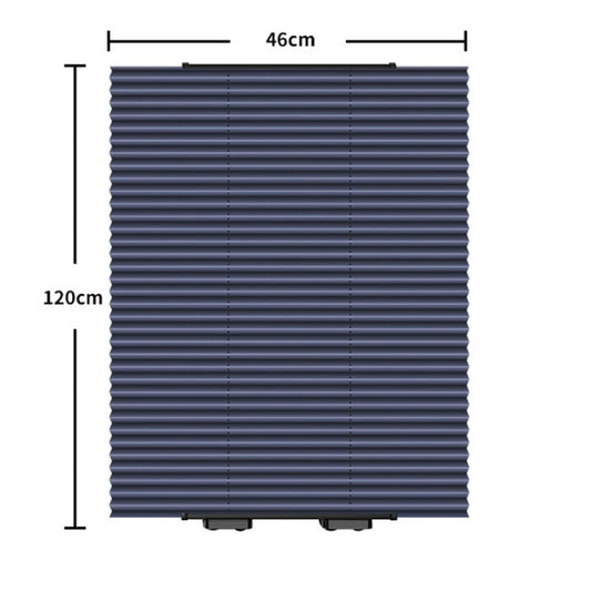46 x 120cm Car Front Gear Auto Retractable Sunshade Household Pleated Window Covering by buy2fix