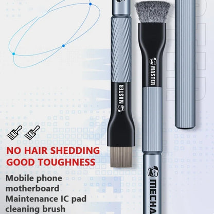 MECHANIC Cell Phone Motherboard Chip Degumming Brush PCB De-Tin Cleaning Cylinder Long Handle Brush, Style: Sideburns by MECHANIC