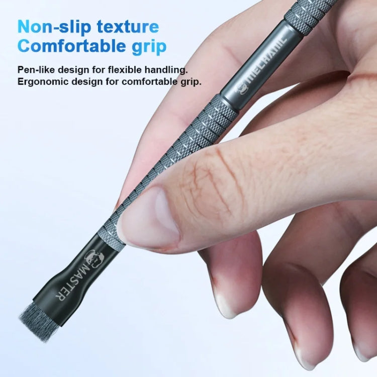 MECHANIC Cell Phone Motherboard Chip Degumming Brush PCB De-Tin Cleaning Cylinder Long Handle Brush, Style: Sideburns by MECHANIC