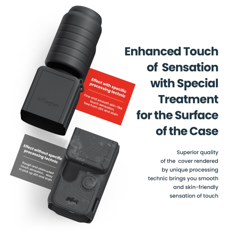 For DJI Osmo Pocket 3 AMagisn Silicone Protection Case Movement Camera Accessories, Style: 5 In 1 Blue - Case & Bags by aMagisn | Online Shopping UK | buy2fix