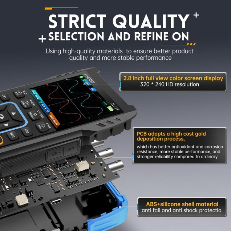 FNIRSI 3 In 1 Handheld Digital Oscilloscope Dual-Channel Multimeter, Specification: Standard - Digital Multimeter by FNIRSI | Online Shopping UK | buy2fix