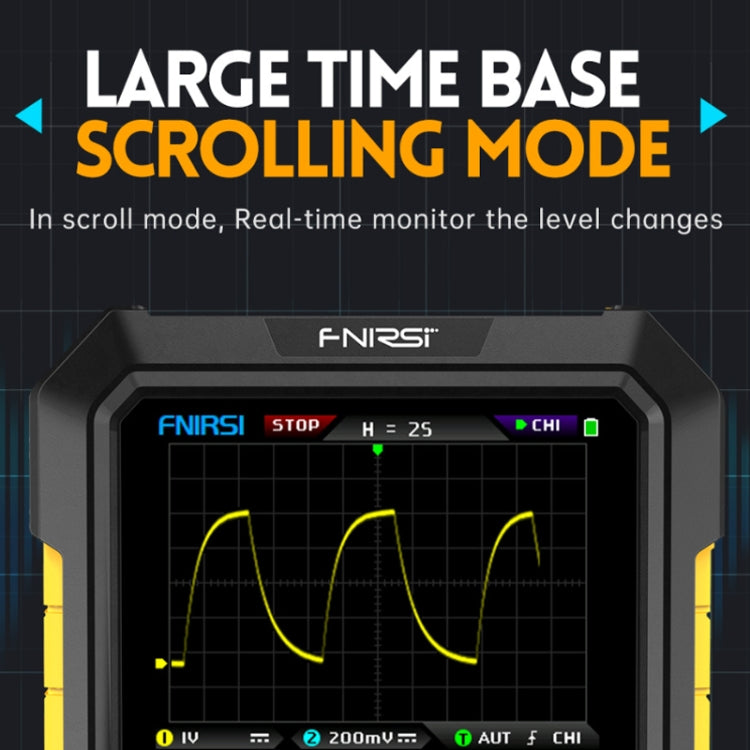 FNIRSI 2 In 1 Small Handheld Fluorescence Digital Dual-Channel Oscilloscope, US Plug(Blue) - Other Tester Tool by FNIRSI | Online Shopping UK | buy2fix