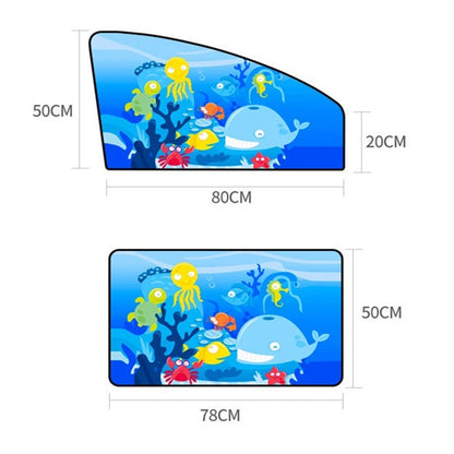 Car Cartoon Magnetic Sunshade Sunscreen Telescopic Collapsible Sunshield, Size:Driving(Fox) - Window Foils & Solar Protection by buy2fix | Online Shopping UK | buy2fix