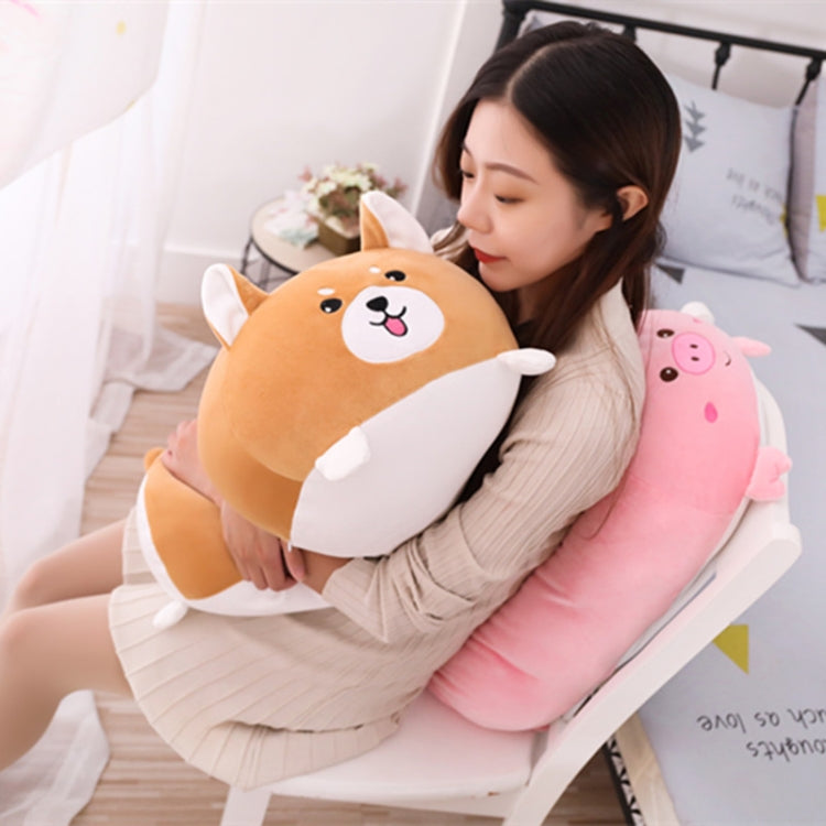 New Soft Animal Cartoon Pillow Cushion Cute Fat Dog Cat Totoro Penguin Pig Frog Plush Toy 90cm(dog) - Soft Toys by buy2fix | Online Shopping UK | buy2fix