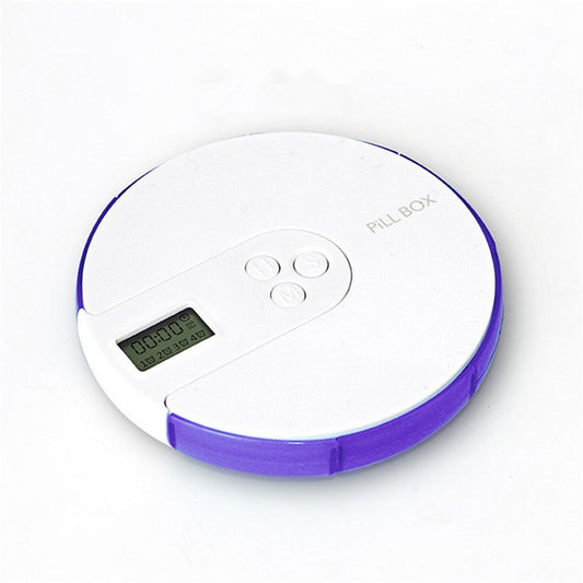 One Week Portable Timing Smart Pill Boxes Elder Reminding Electronic Medicine Box(Purple) by buy2fix
