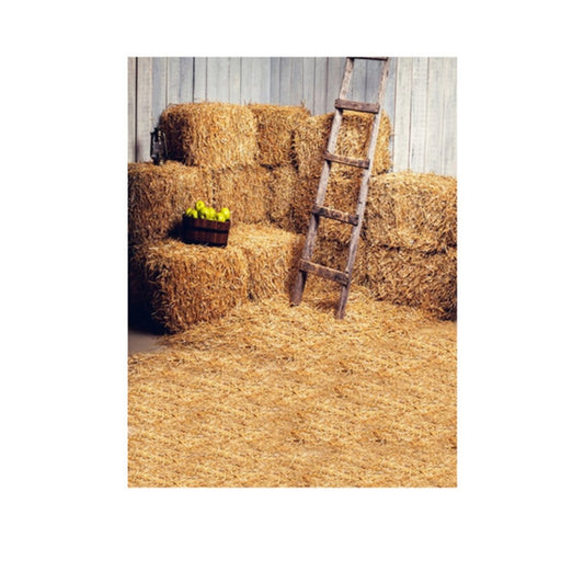 1.5m x 2.1m Straw Pile Wheat Field Scene Newborn Photo Photography Background Cloth by buy2fix