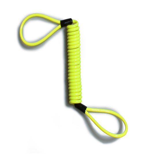 Alarm Disc Lock Security Anti Thief Motorbike Wheel Disc Brake Spring Cable(Yellow) by buy2fix