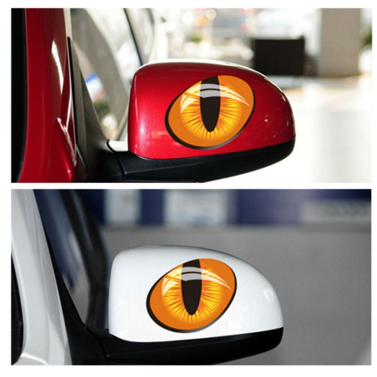 10 PCS Cute Simulation Cat Eyes Car Sticker 3D Rearview Mirror Vinyl Decal, Size: 10x8cm - Decorative Sticker by buy2fix | Online Shopping UK | buy2fix