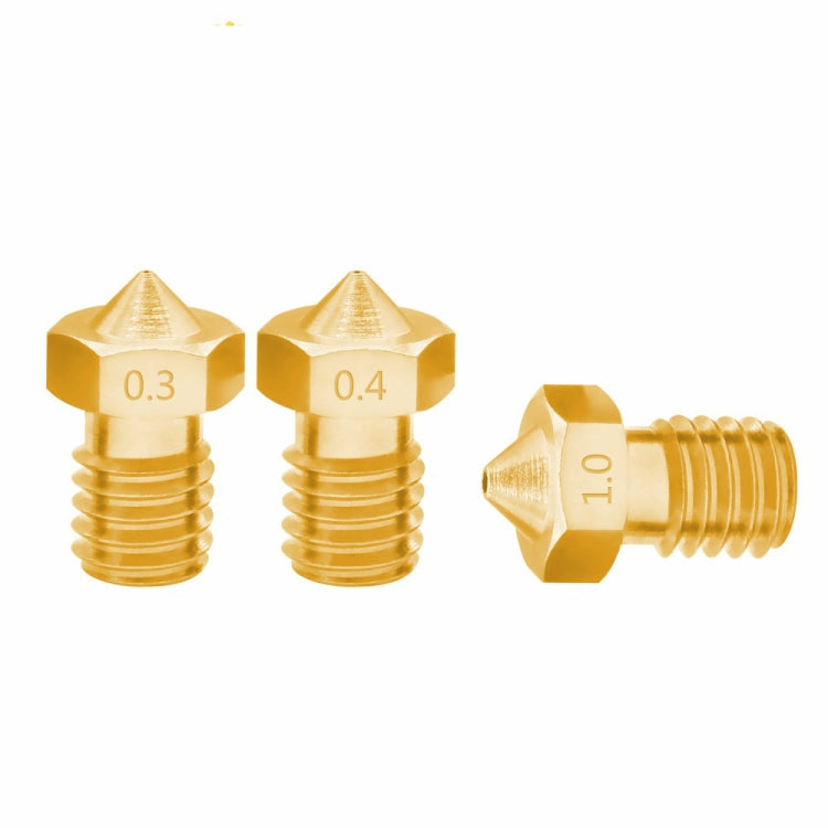 8 PCS Bugatti 3D Printer Accessories E3D-V5 V6 Nozzle M6 Thread Consumables Hot Nozzle, Size:1.75/0.25mm - Consumer Electronics by buy2fix | Online Shopping UK | buy2fix