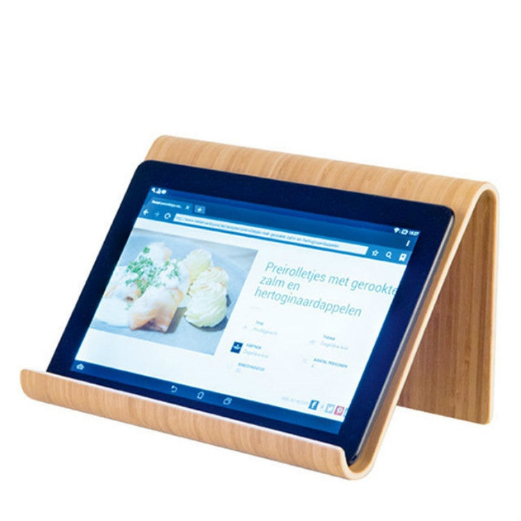 Bamboo Mobile Phone Tablet Lazy Desktop Stand - Desktop Holder by buy2fix | Online Shopping UK | buy2fix