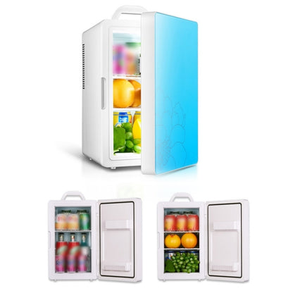 Cabinet Type Car Home Dual-purpose 16-liter Hot and Cold Small Refrigerator, Style:Dual-core Blue Door(CN Plug) - Home & Garden by buy2fix | Online Shopping UK | buy2fix