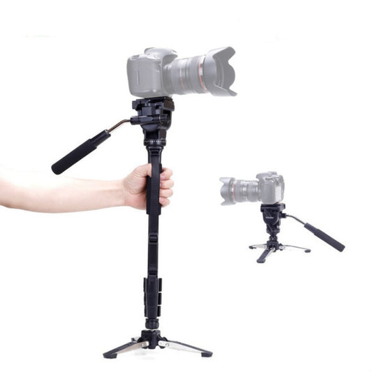 YUNTENG VCT-288RM SLR Camera Monopod Camera Support Foot Hydraulic Head Professional Photography Stand, Height: 1.48m - Camera Accessories by YUNTENG | Online Shopping UK | buy2fix